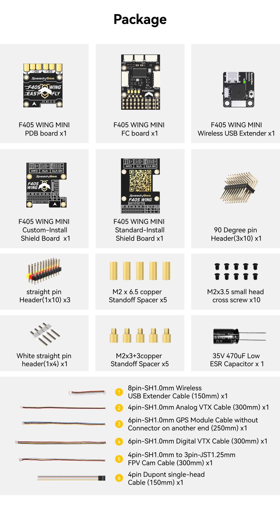 Product image of SpeedyBee-F405-WING-MINI-Fixed-Wing-Flight-Controller - package