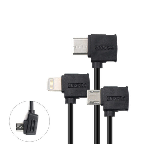 STARTRC 10cm Micro USB Data Cable for DJI Remotes (3 Types)