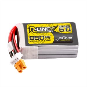 Tattu R-Line Version 5.0 11.1V 150C 850mAh 3S Battery