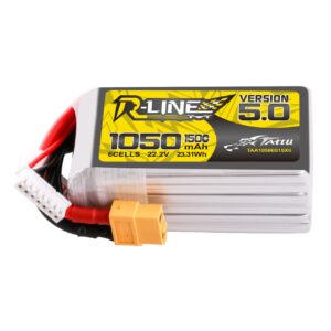 Tattu R-Line Version 5.0 22.2V 150C 1050mAh 6S Battery - main