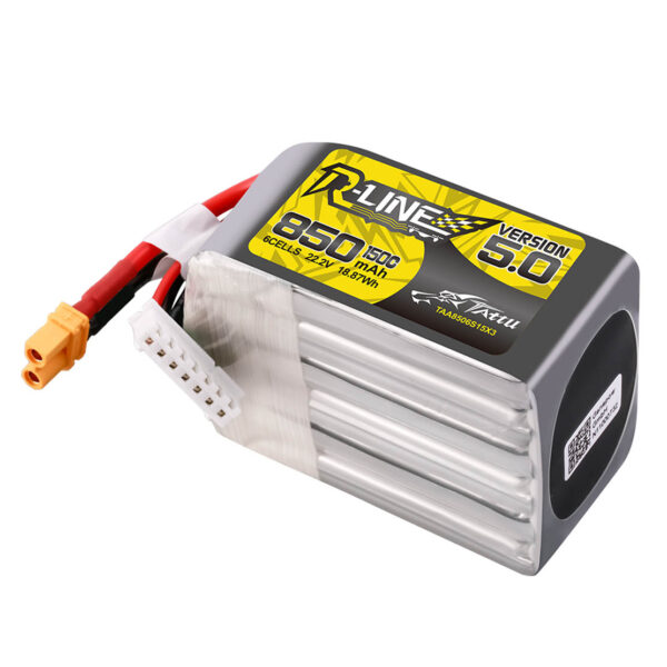 Tattu R-Line Version 5.0 22.2V 150C 850mAh 6S Battery - 2
