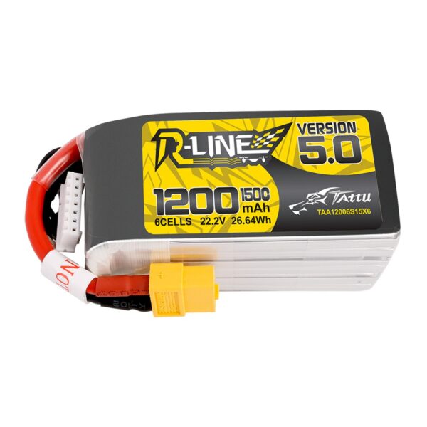 Tattu R-Line Version 5.0 22.2V 150C 1200mAh 6S Battery