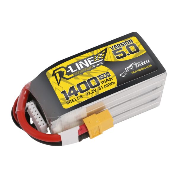 Tattu R-Line Version 5.0 22.2V 150C 1400mAh 6S Battery