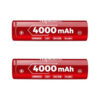VapCell N40 18650 4000mAh 10A Battery (2 Pack)