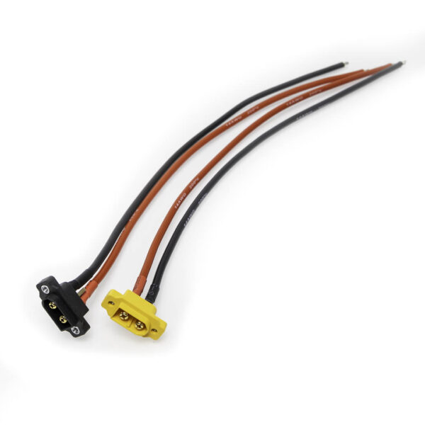 Amass XT60 Panel Pigtail Mount (XT60E-W / XT60IE-M) - Image 2