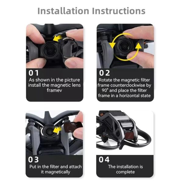 Camera Butter DJI Avata ND Filter Set ND4,8,16,32 - Image 3