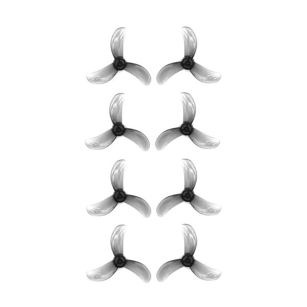 Gemfan 40mm 1608 3-blade Propeller 1.5mm Set of 8 (3 Colours)