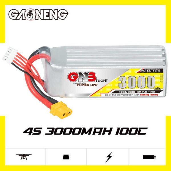 GNB Battery 14.8V 100C 3000mAh 4S (Short)