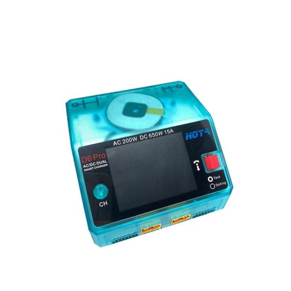 HOTA D6 Pro 325W 15A 1-6S Dual Channel AC/DC Charger - Transparent Colours - Image 3