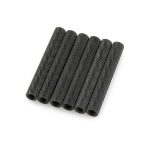 FlyFishRC M3 Knurled Aluminium Standoff Black 5-pack (11 Lengths)