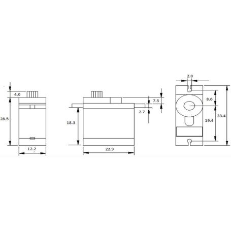 9g 270°Metal Servo with Analog Feedback (1.5kg) - DFRobot