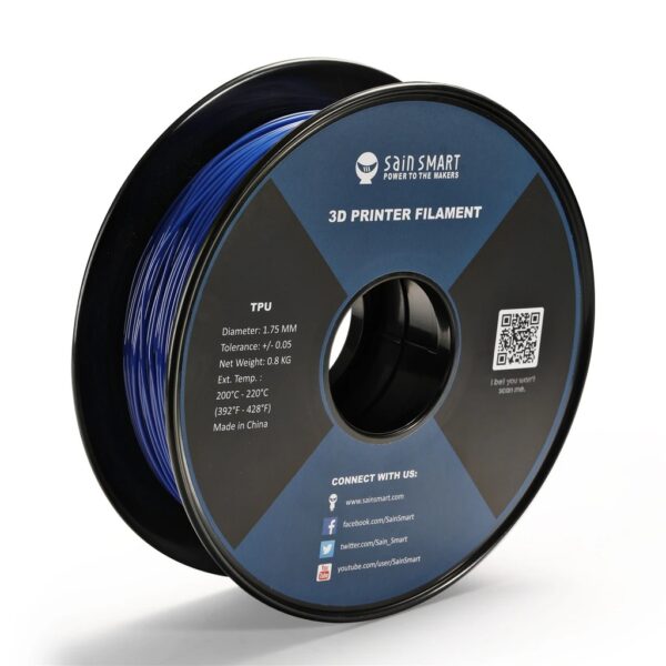 SainSmart TPU Flexible Filament 1.75mm 0.8kg - Galaxy Blue