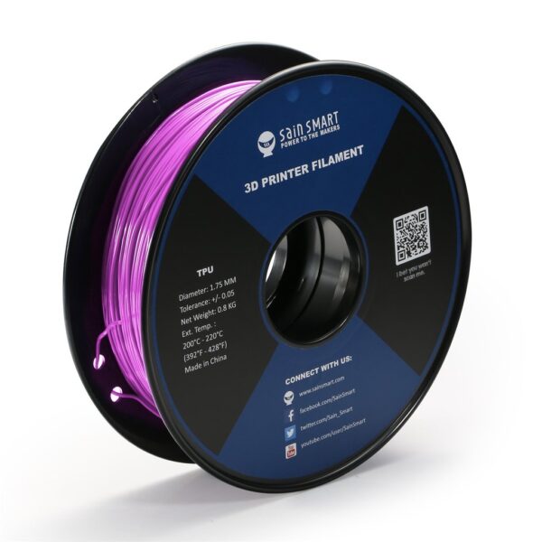 SainSmart TPU Flexible Filament 1.75mm 0.8kg - Neon Magenta