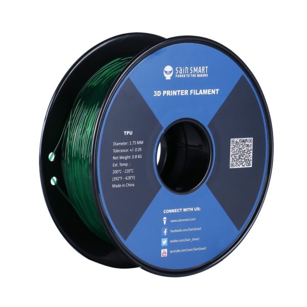 SainSmart TPU Flexible Filament 1.75mm 0.8kg - Emerald
