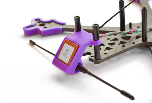 3D Printed Source One V4 GPS and Crossfire Mount