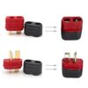 Amass Deans T-Plug Connector Pair /w Protection Covers - Image 2