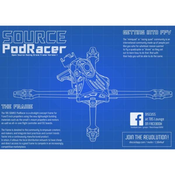 TBS Source Podracer 4" Racing Frame - Image 3