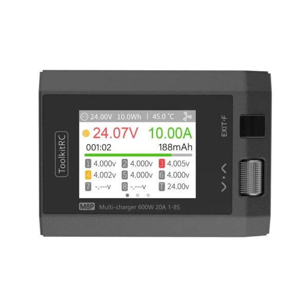 ToolKitRC M8P 1-8S 600W 20A DC Charger - XT60 - Image 2